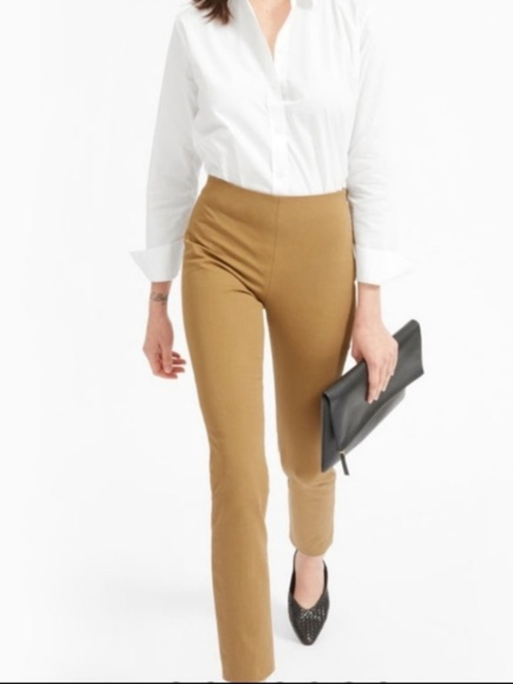 Everlane Ankle-Length Pants in Camel Brown